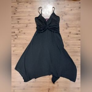 Spaghetti strap little black dress size M juniors Y2K